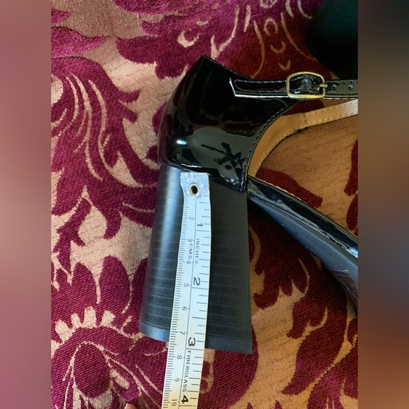 NWOT Journee Collection Sophilynn Platform Heel Mary Jane Pump Black Patent Sz 7 - Picture 7 of 8